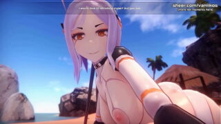 [1080p60fps]Hot anime elf teenage gets a gorgeous boob job after sitting on our face with her delicious and petite cooter l My sexiest gameplay moments l Monster Chick Island
