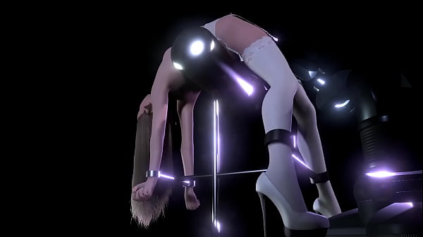 Blonde Female on a BDSM Fuck-a-thon machine | 3D Pornography