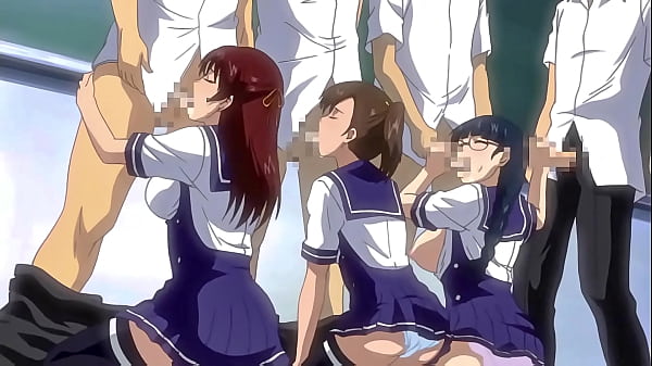 Horny Teenager Students In a Hot Orgy in Class | Anime porn
