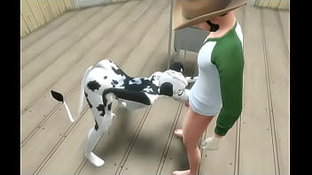 Cow fur covered milked yiff