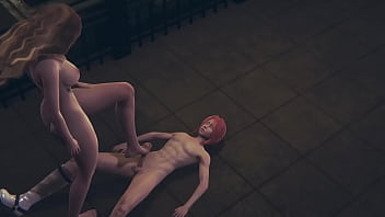 Manga porn Uncensored 3D – Hermi masturbating with foot & foray