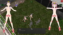 Two pretty security gals having orgy with man in fresh gameplay anime porn ryona